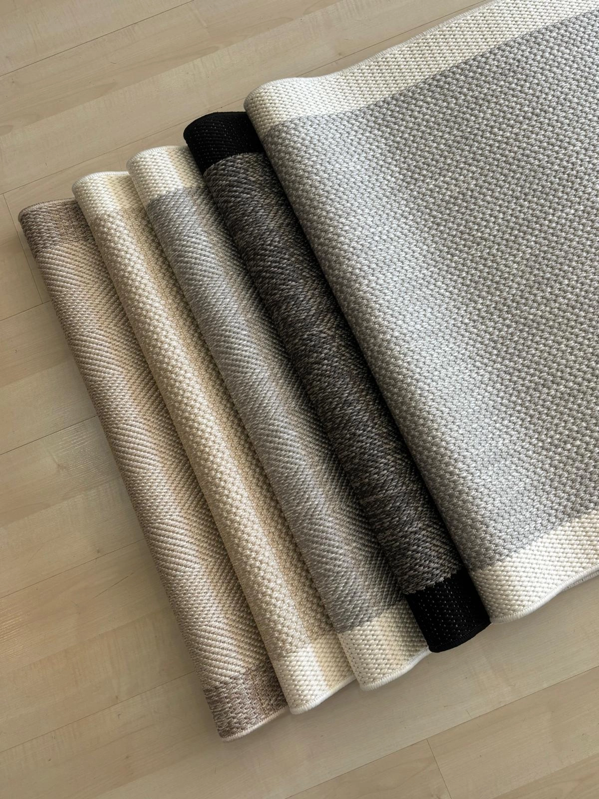 Vizon Seritli Bej  Balıksırtı Desenli  Piala Serisi Sisal Halı