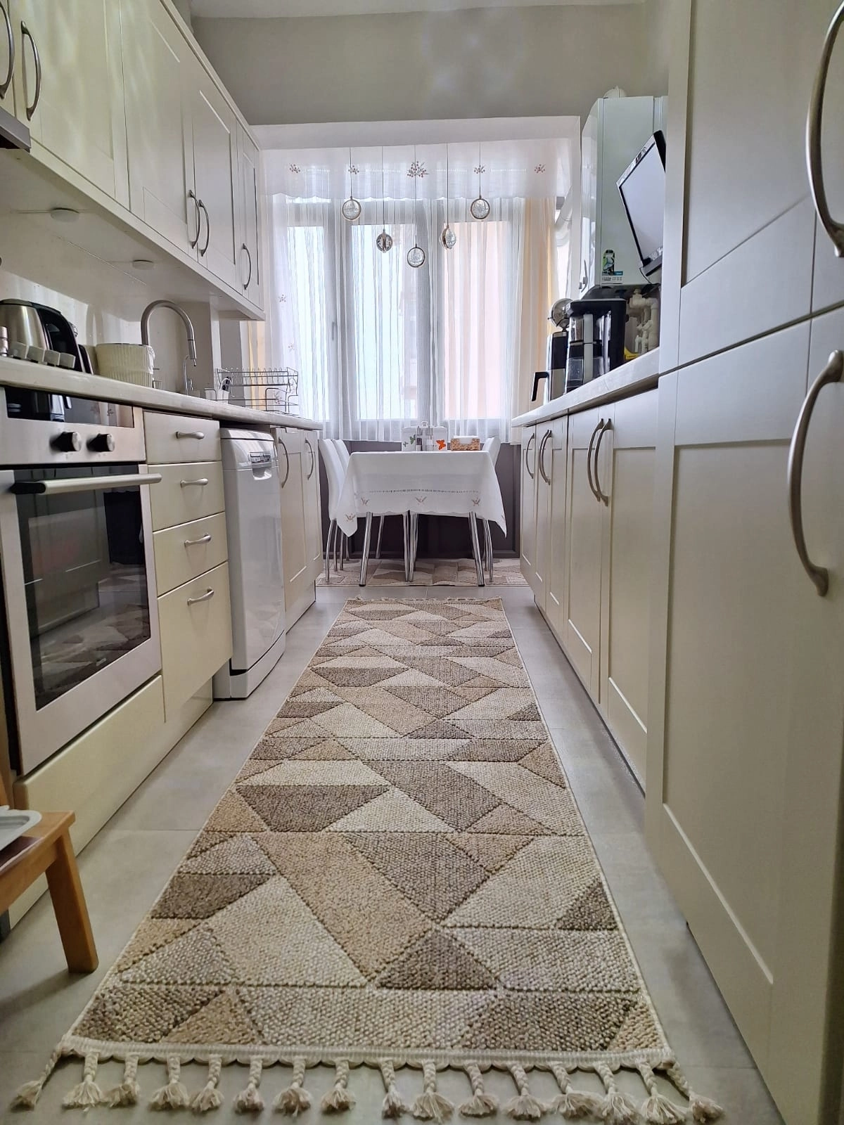 Kahverengi İskandinav Tarzı Bukle Halı Oslo Serisi 